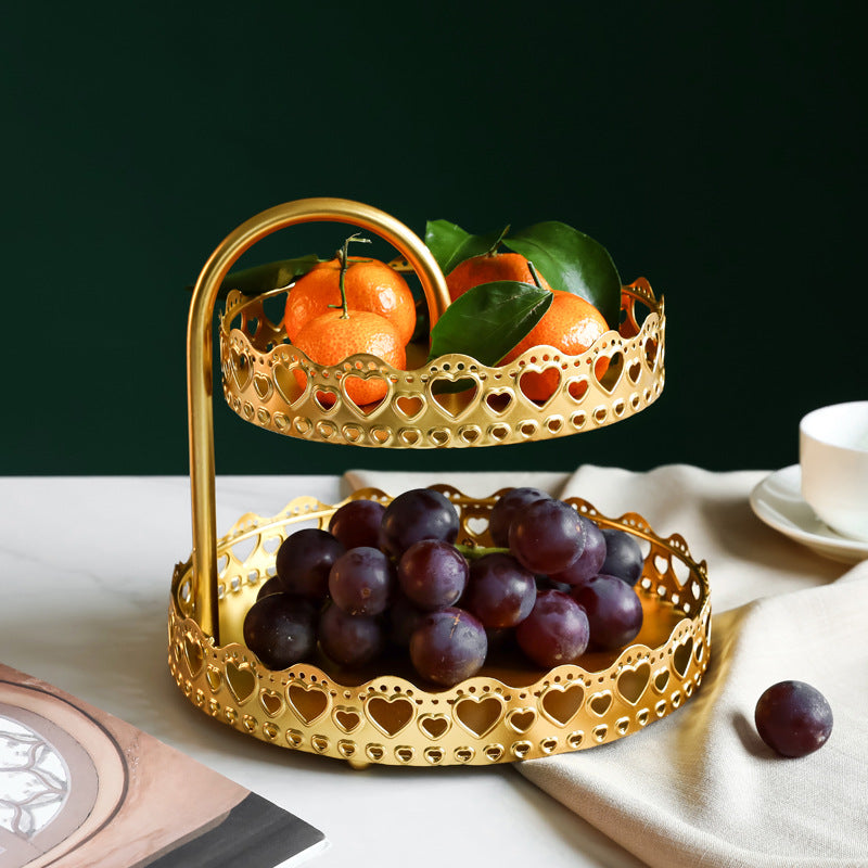 Pastry Tray Storage Tray Double Layer Creative Personality Fashion Living Room Household