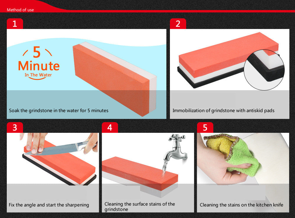 Double Sided White Corundum Sharpener Petroleum Stone