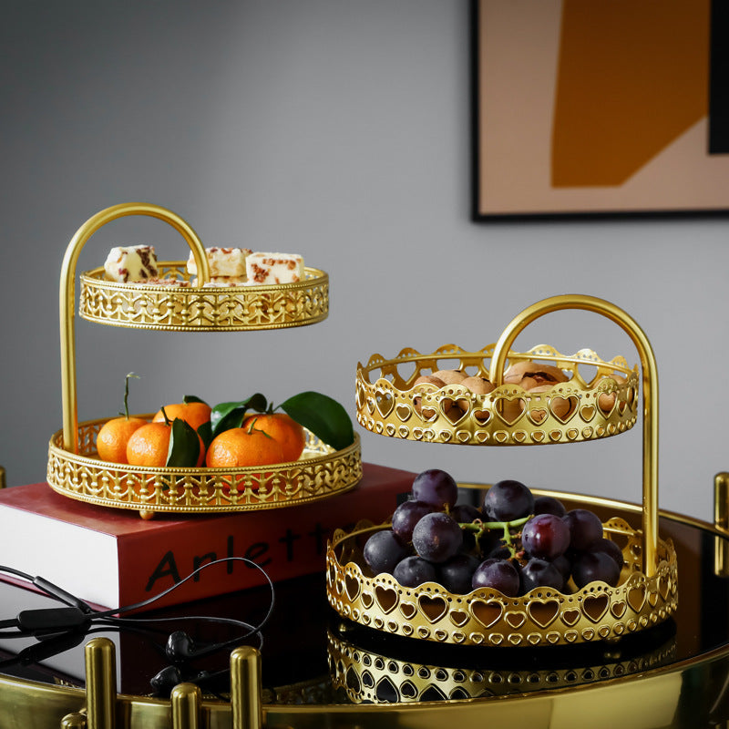Pastry Tray Storage Tray Double Layer Creative Personality Fashion Living Room Household