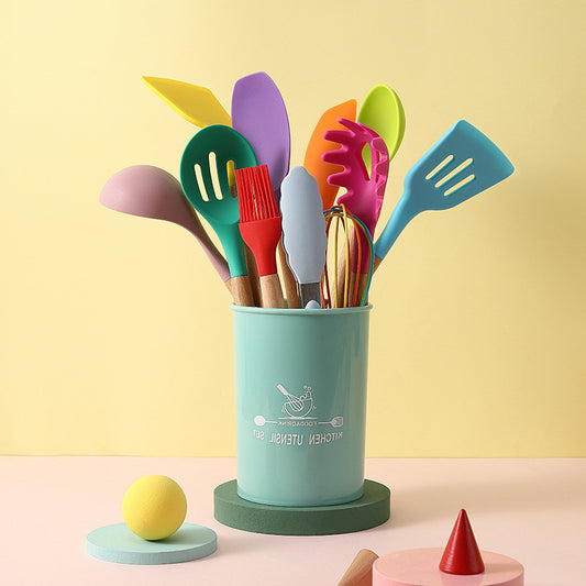 Silicone Kitchenware Cooking Utensils Set Heat Resistant