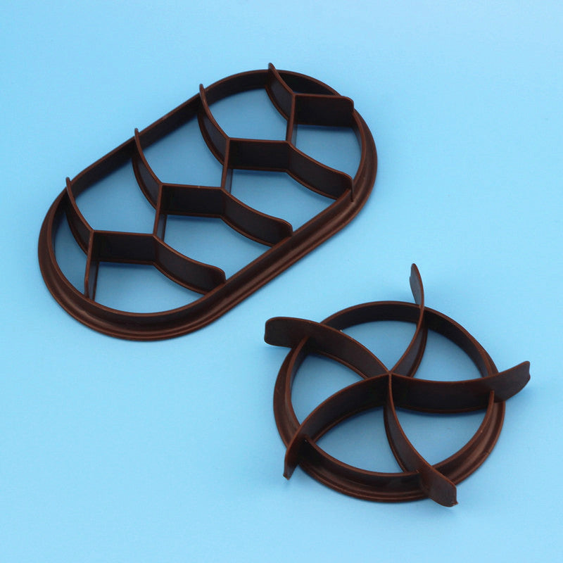 Round & Oval Pastry Pattern Mold (2pcs set)