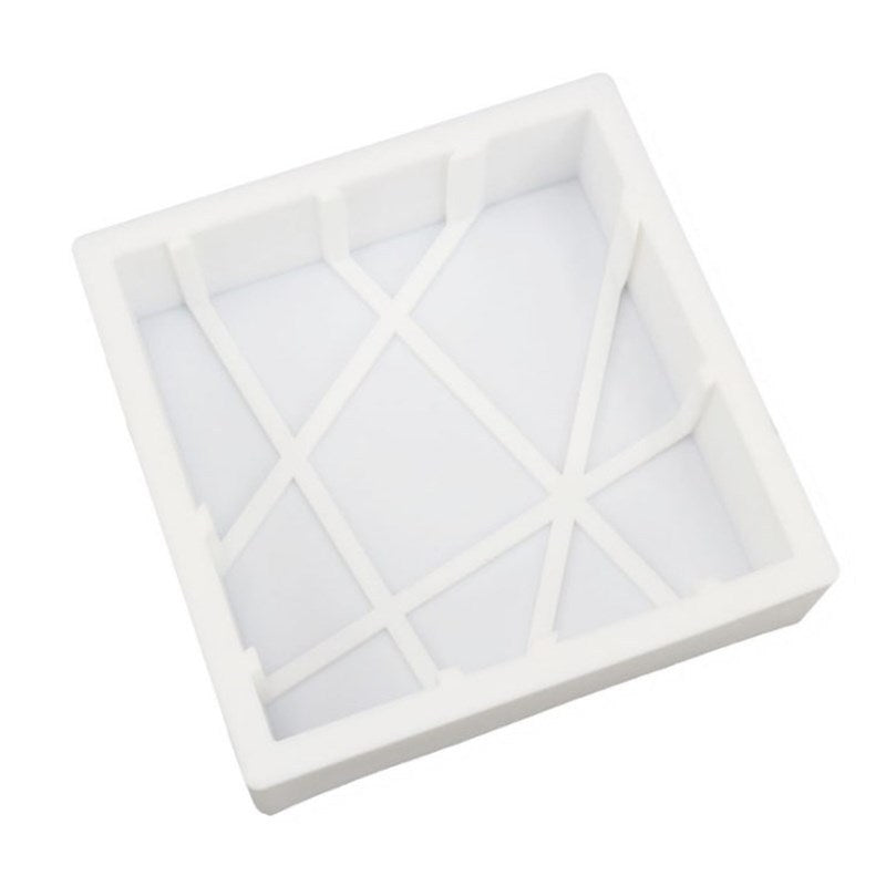 Geometric square pastry mold