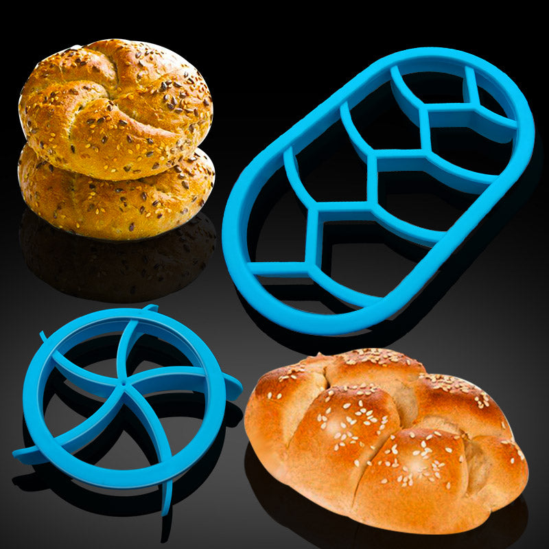 Round & Oval Pastry Pattern Mold (2pcs set)