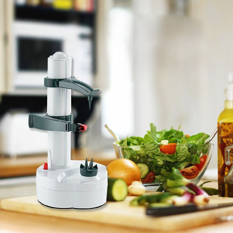 Kitchen Electric Potato Peeler Stainless Steel Automatic Rotating Fruits