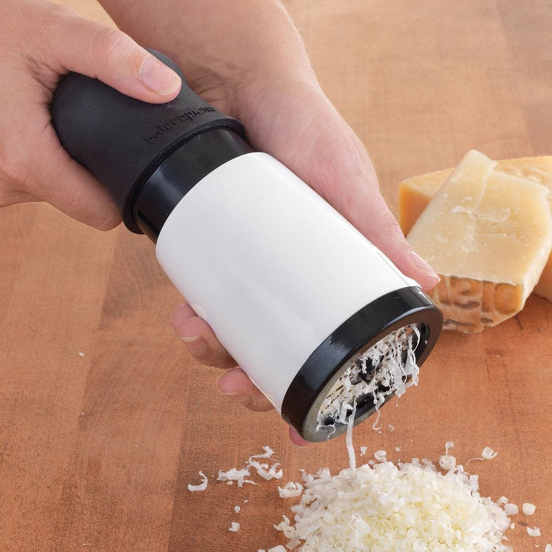Kitchen Gadgets Stainless Steel Cheese Grater Rotary Grinder
