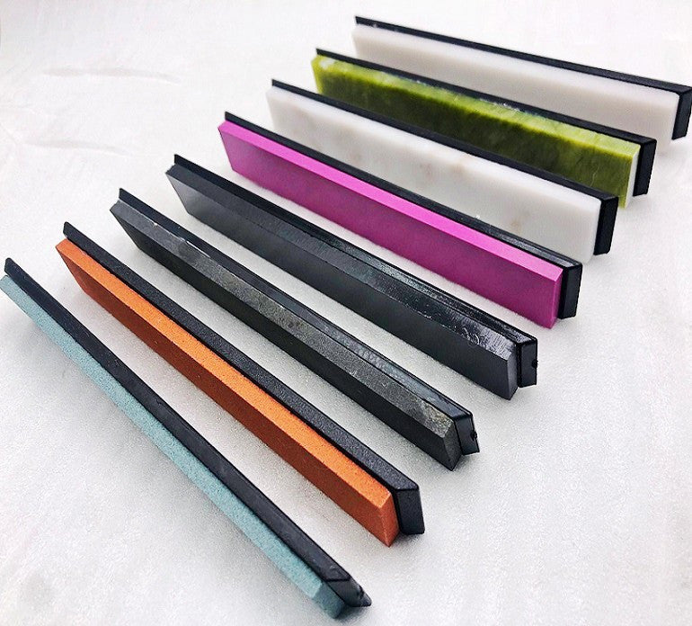 Fixed Angle Boron Carbide Whetstone Strip Set 8 Piece Set Of Sharpener