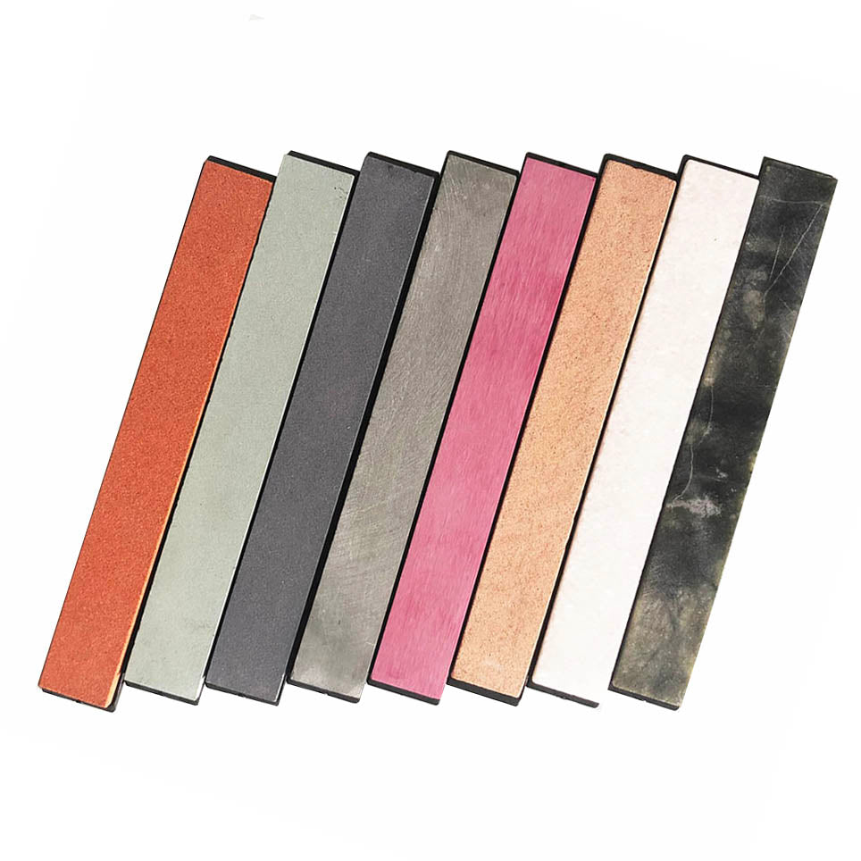 Fixed Angle Boron Carbide Whetstone Strip Set 8 Piece Set Of Sharpener