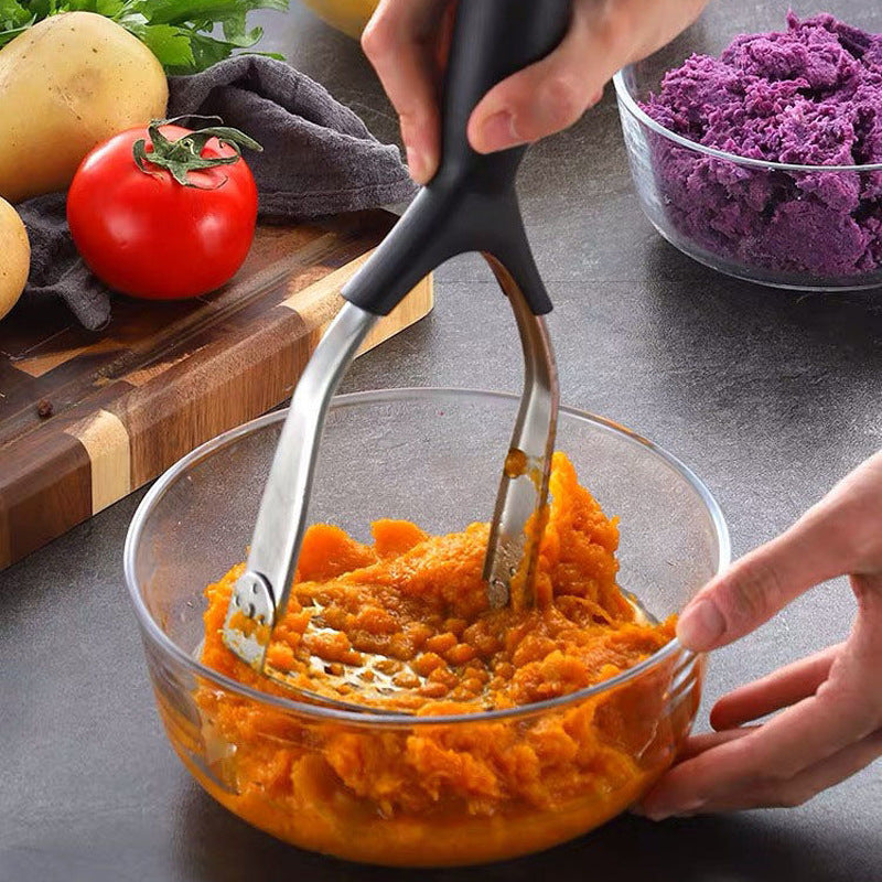 Manually Shrink Stainless Steel Potato Masher