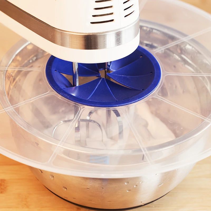 Plastic Eggs Mixer Anti Splash Lid Gadget for Egg Beater Bowl