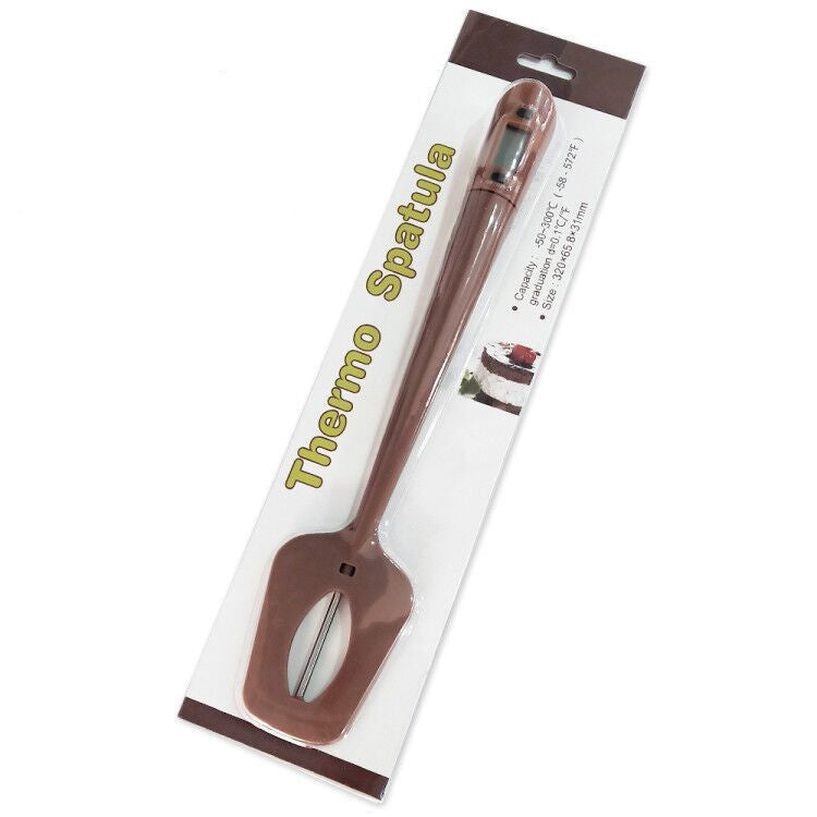 Digital Cooking Thermometer Double Use Silicone Scraper