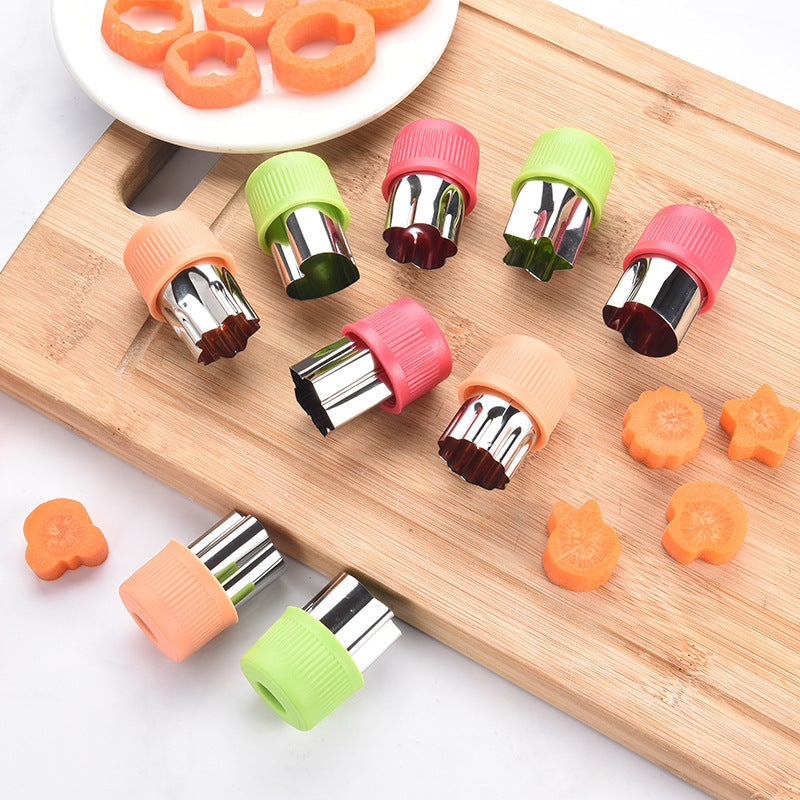 Star Heart Shape Vegetables Cutter Plastic Handle