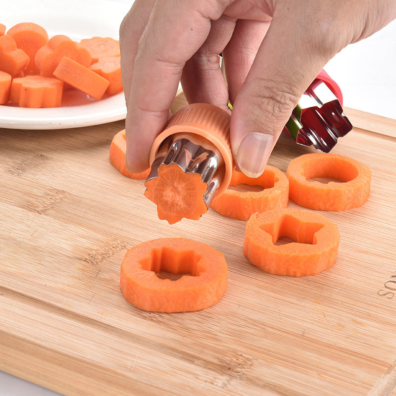 Star Heart Shape Vegetables Cutter Plastic Handle