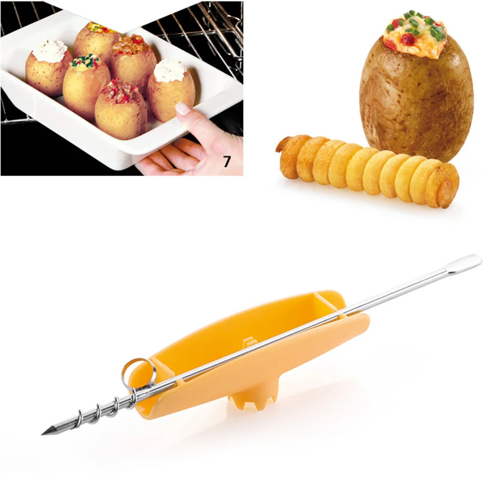Potato Tower Chip Slicer Spiral Machine Spiral Slicer Tornado Twister