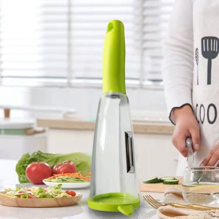 Multifunctional Storage Box Peeler Knife Peeler With Rubbish Bin Slicer