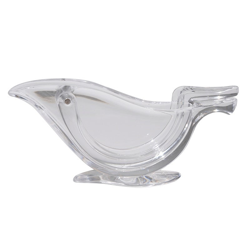 Manual Lemon Juicer Transparent Acrylic Elegance Bird Shape