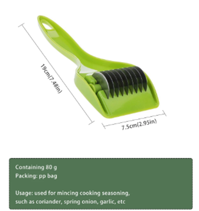 Roller Scallion Cutter Pushes The Celery Cutter