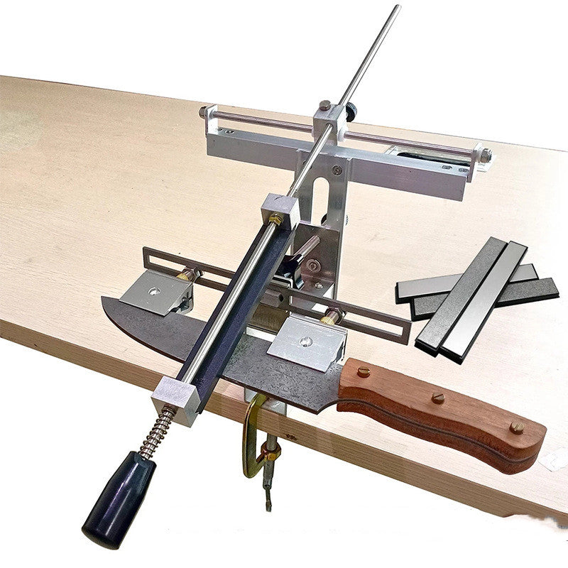 Fixed Angle Sharpener With Flip Chuck Double Chuck Mode With Four Diamond Grindstones