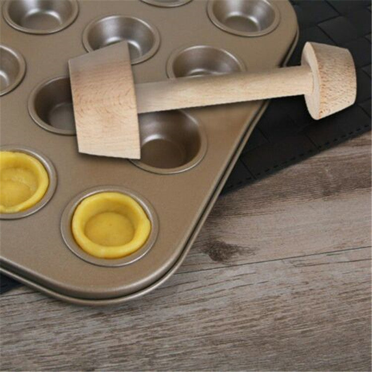 Wood Tart Tamper Double Side Wooden Pastry Egg Tart Pusher
