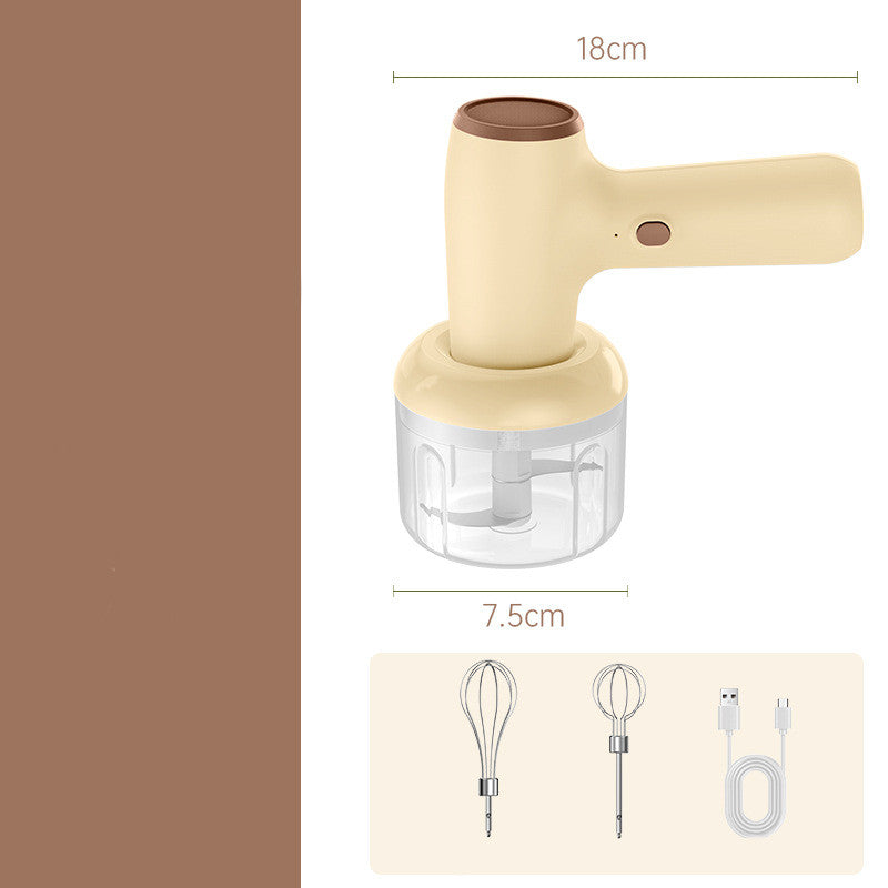 2 In 1 Electric Garlic Chopper USB Rechargeable Vegetable