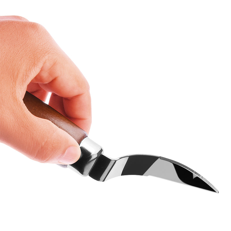 Stainless Steel Coconut Knife With Wooden Handle