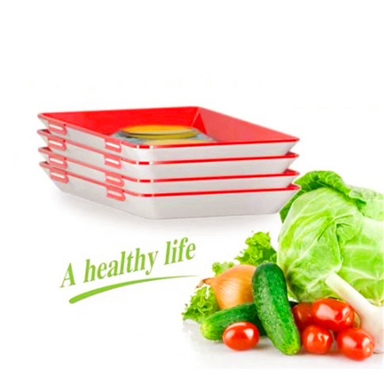 Kitchen Vacuum Plastic Wrap Fresh-keeping Tray Meat Trays Crisper