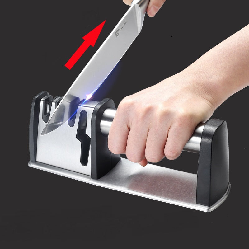4 In 1 Knife Sharpener 3 Stages Kitchen Grinding Machine Knife Sharpening