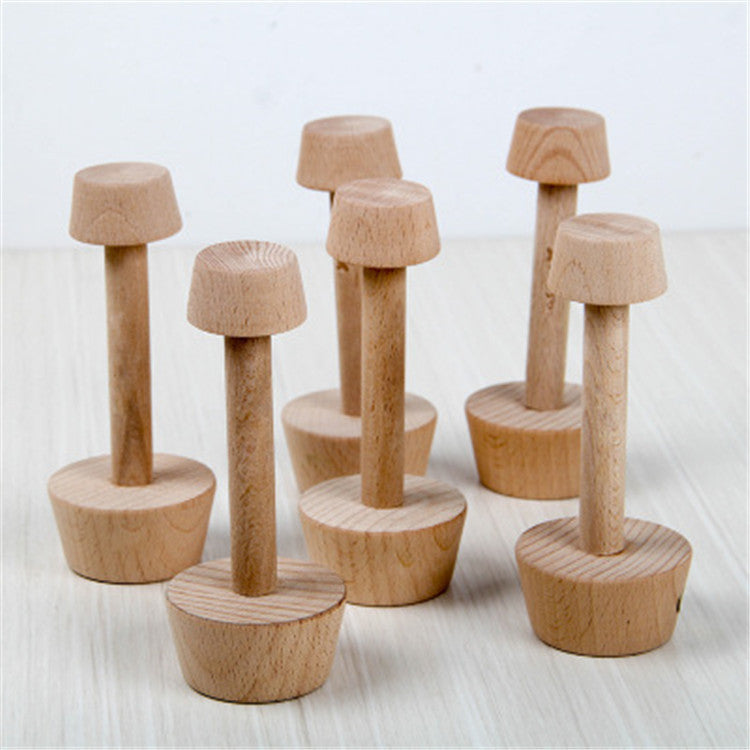 Wood Tart Tamper Double Side Wooden Pastry Egg Tart Pusher