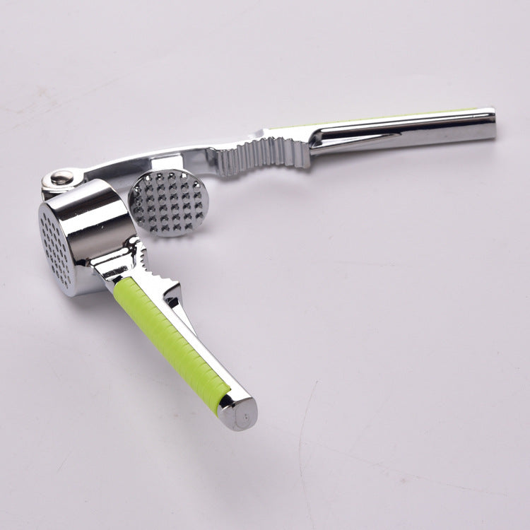 Stainless steel garlic squeezer