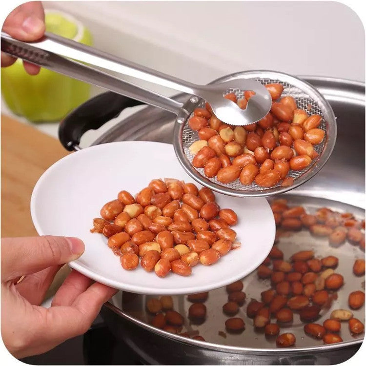 Multi-functional Oil Food Folder Kitchen Food Oil Scoop