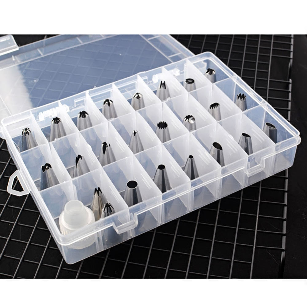 24 pcs Cupcake Fondant Sugarcraft Icing Piping DIY Cake Decorating