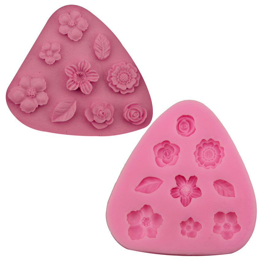 Flower Leaf Fondant Silicone Pastry Baking Kitchen Mold