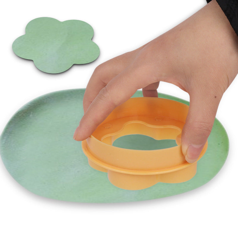 Plastic Pastry Tamper Tart Shell Molds Cake Cutter Flower