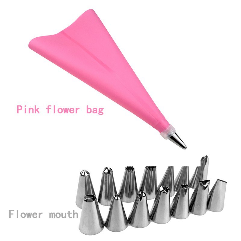 Silicone Pastry Bag Nozzles DIY Icing Piping Cream Reusable Pastry