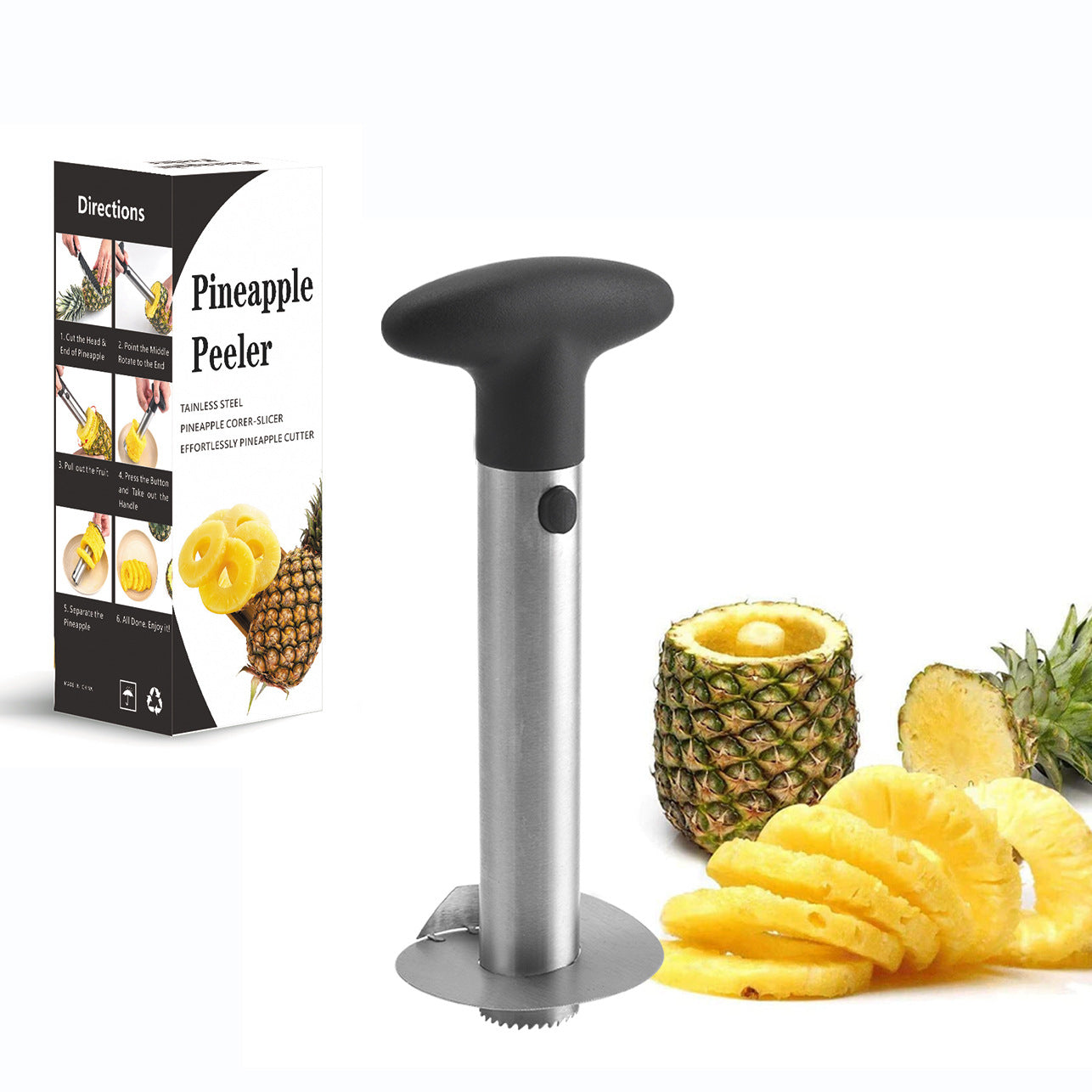 Spot Stainless Steel Pineapple Corer Pineapple Cutter