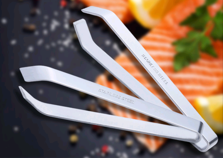 Stainless steel plucking tweezers kitchen gadgets fish bone pliers