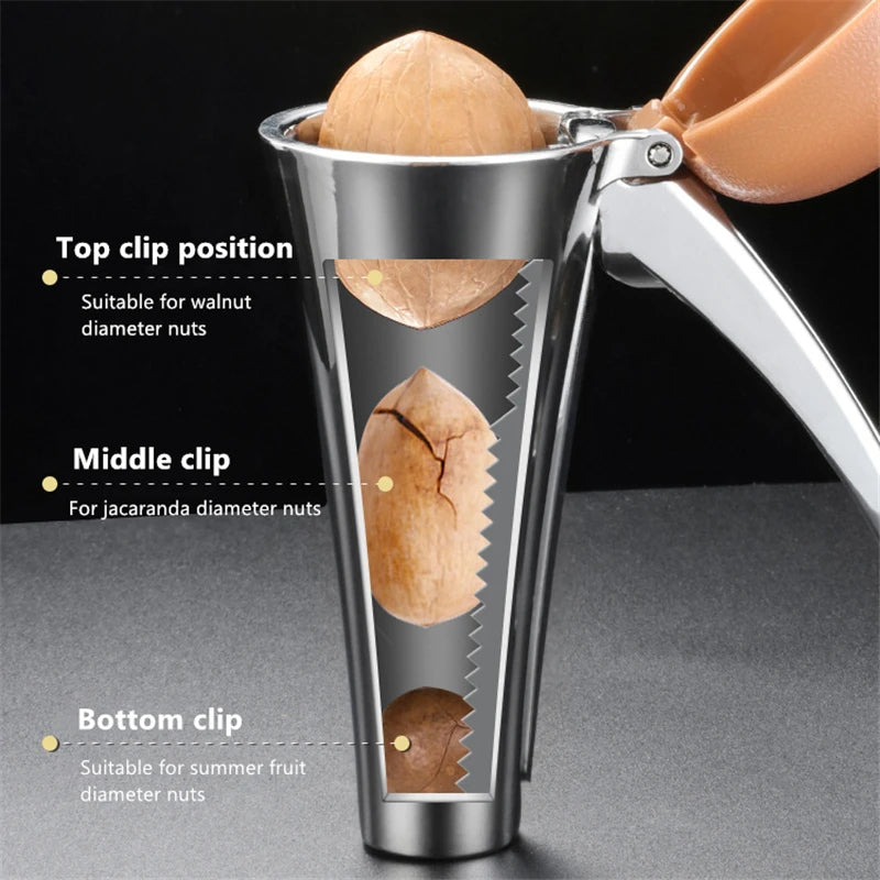 Zinc Alloy Pecan Nut Cracker Walnut Nutcracker Pine Cascanueces Sheller