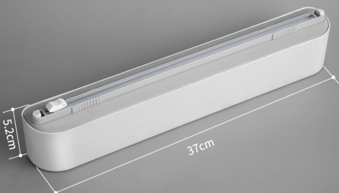 Upgraded Plastic Sharp Cutter Fixing Foil Cling Film Wrap Dispenser