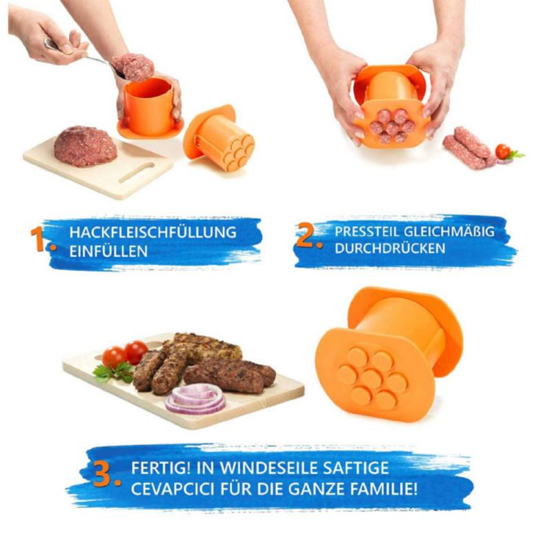 Hot Dog Maker Meat Strip Squeezer Plastic DIY Meat Sausage