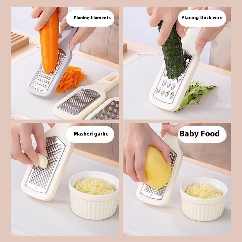 3 In 1 Cheese Grater Portable Handheld Stainless Steel Vegetable Grater