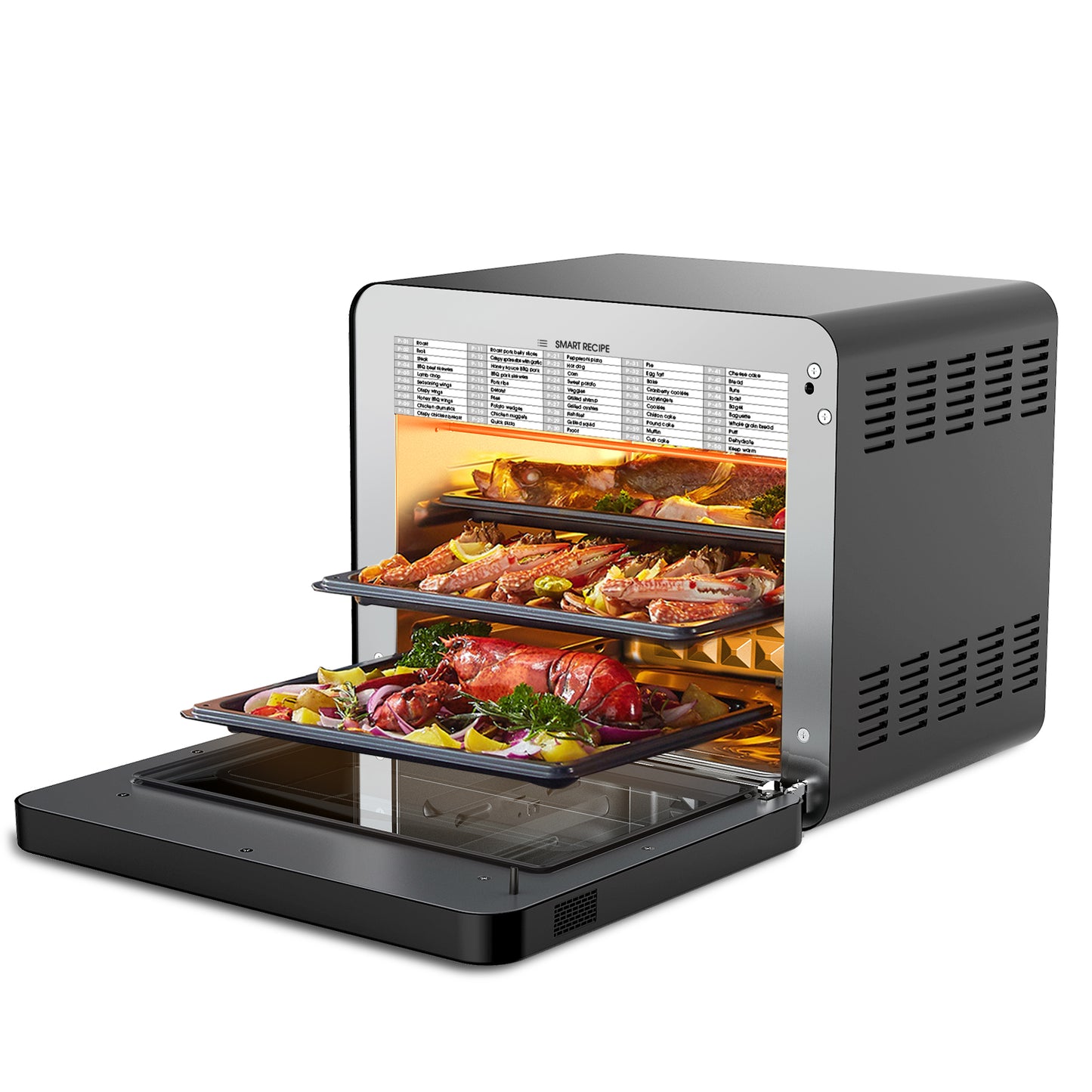 Steam Convection Oven Countertop Cooking Presets