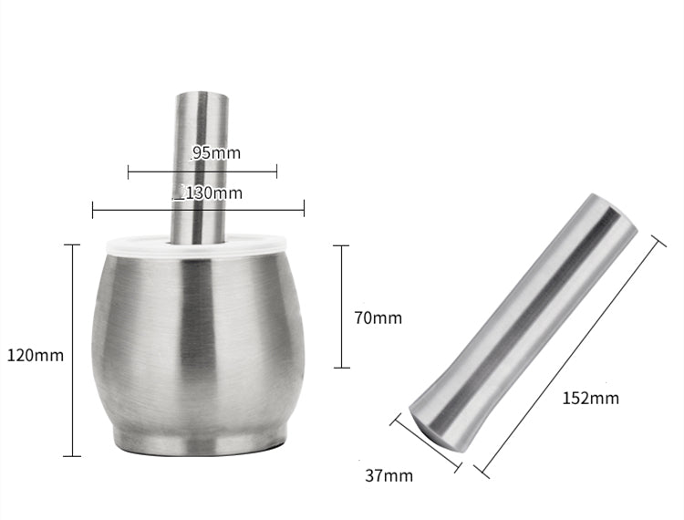 Kitchen 304 stainless steel garlic masher grinder