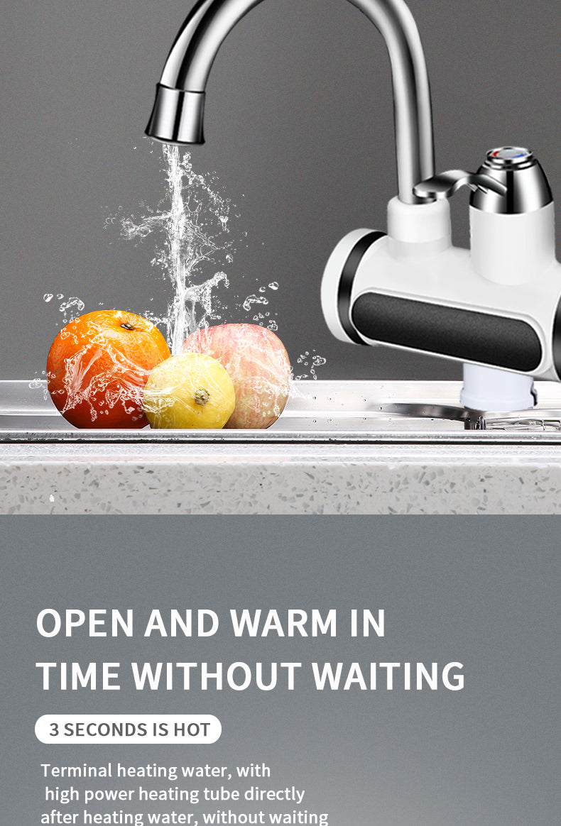 Kitchen Electric Water Tap Water Heater Temperature Display
