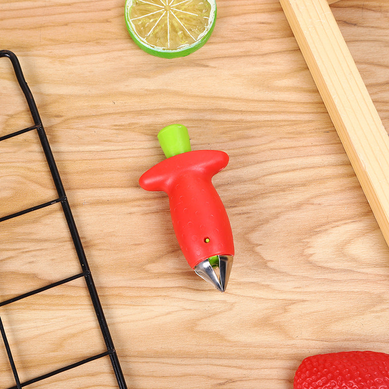 Strawberry Stem Remover Metal Plastic Fruit Leaf Remover Tomato Stalks
