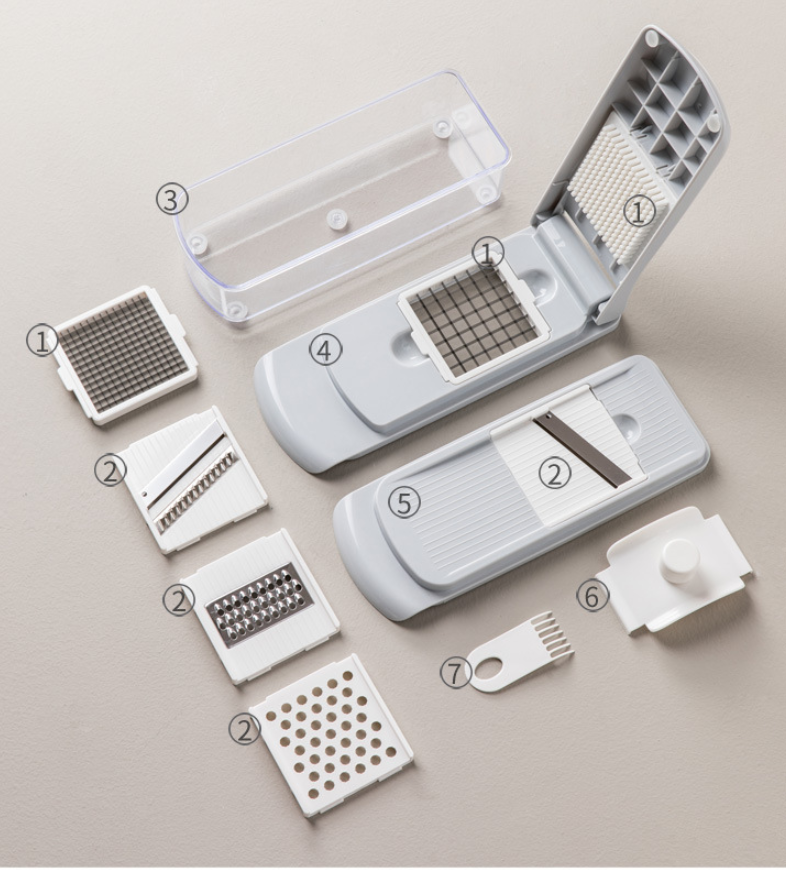 Multifunctional shredder and vegetable cutter