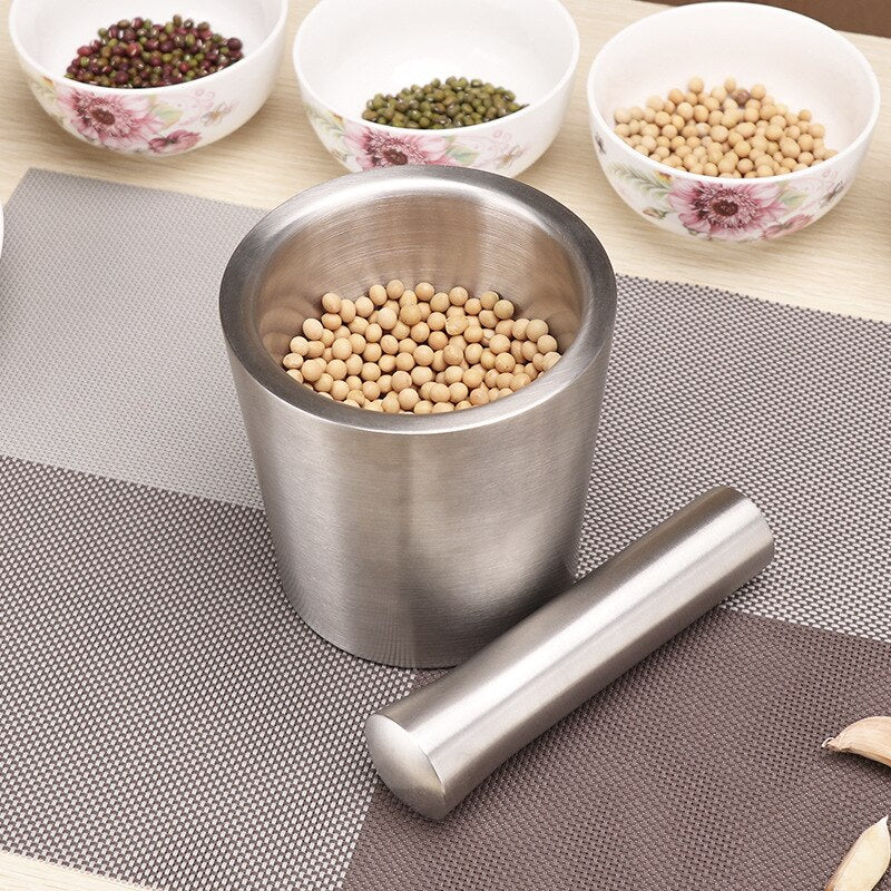 Kitchen 304 stainless steel garlic masher grinder