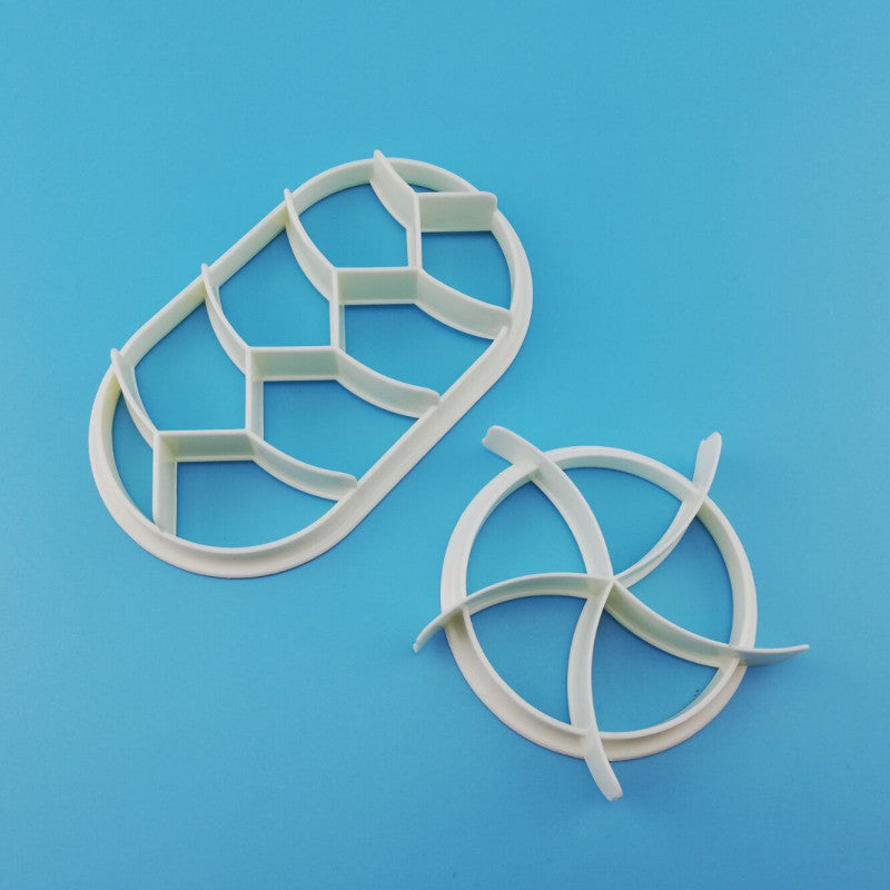 Round & Oval Pastry Pattern Mold (2pcs set)