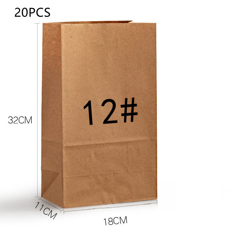 Kraft Paper Square Base Bread Baking Pastry Takeout Bag