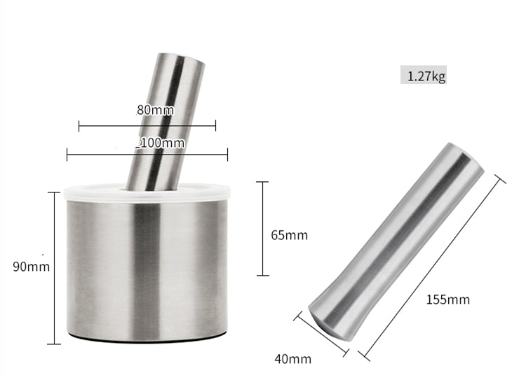 Kitchen 304 stainless steel garlic masher grinder