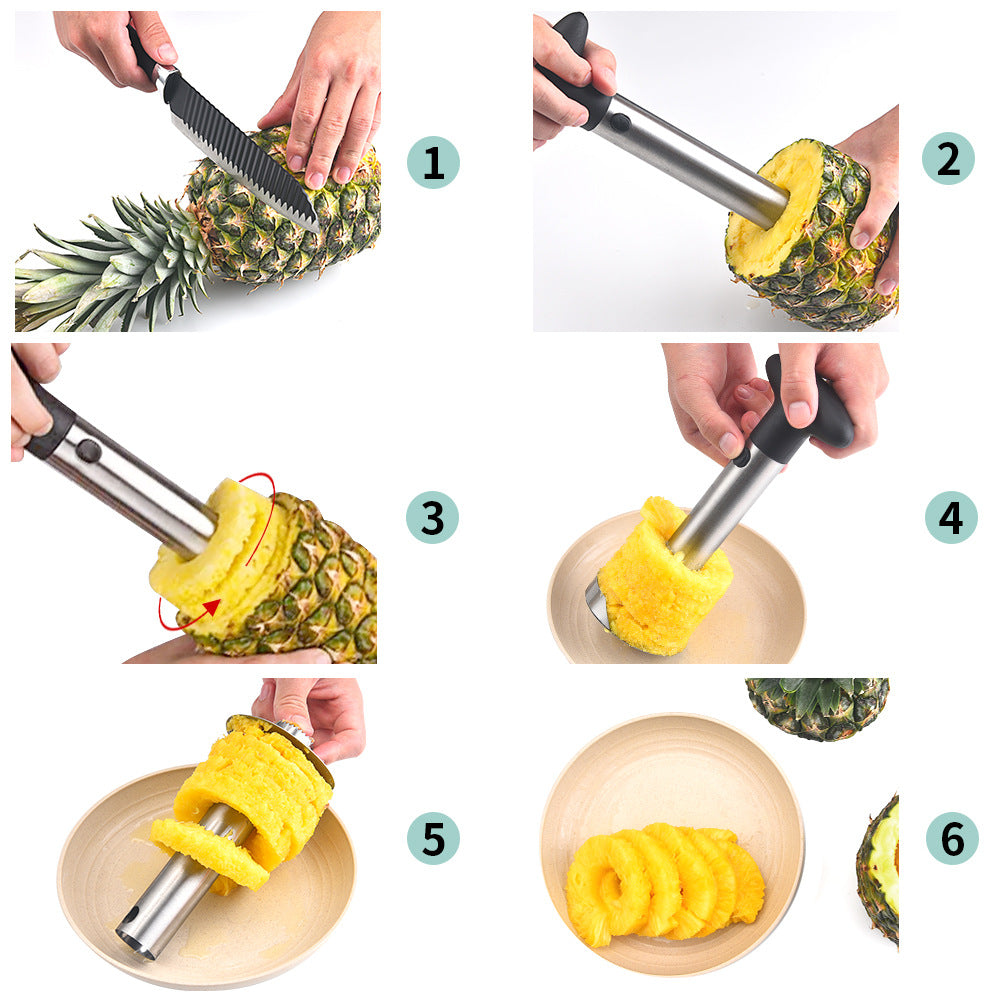 Spot Stainless Steel Pineapple Corer Pineapple Cutter