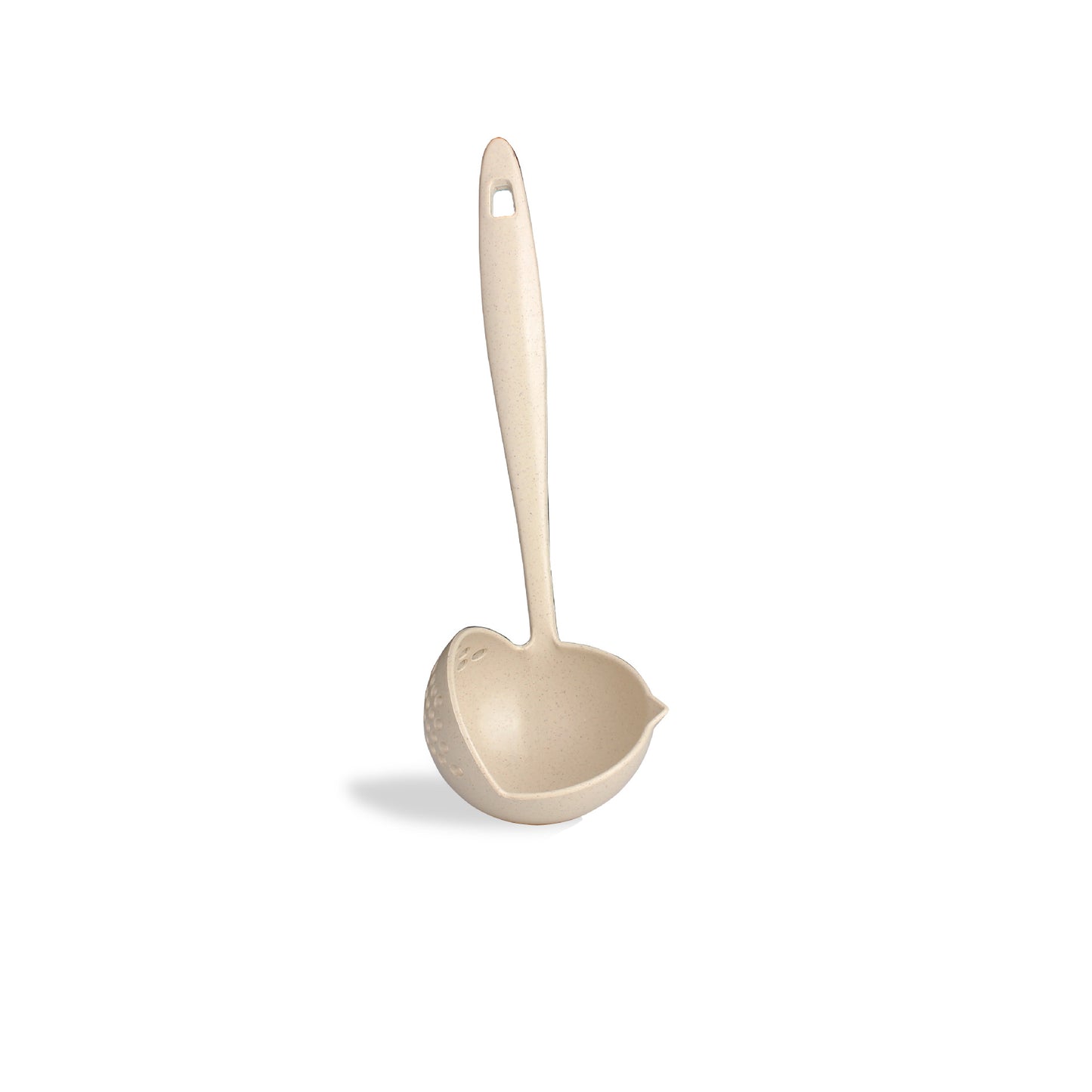 Wheat Straw Long-Handled Dual-Use Large Soup Ladle Colander Thickened Hot Pot Scoop Plastic Porridge Spoon Hot Pot Soup Spoon